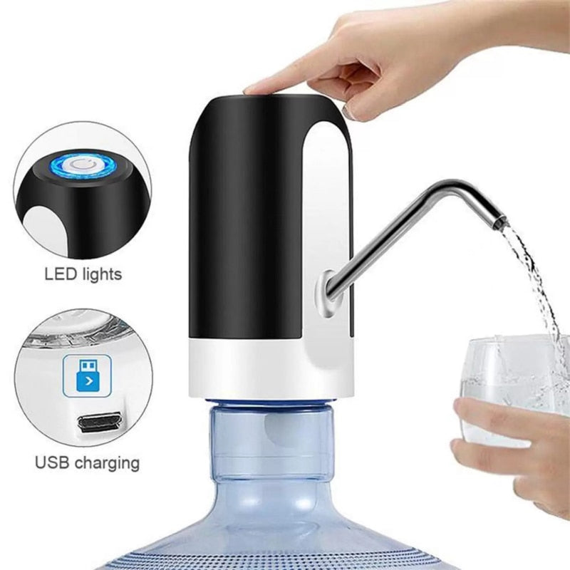 Universal Electric Pump For Gallon With USB Charging Bottle Gallon Water Pump