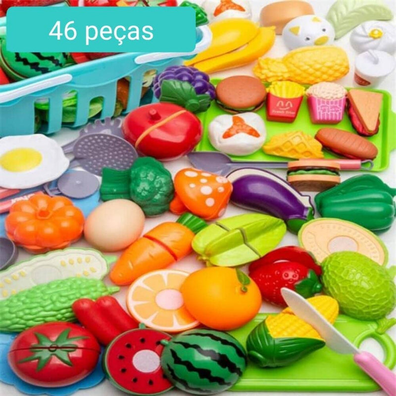 Conjunto de Comidas - Brinquedo de comidinhas divertidas para sua criança